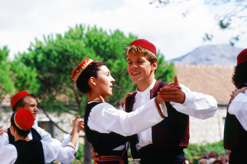 Dancers at a Croatian festival. Photo credit: Peter Guttman