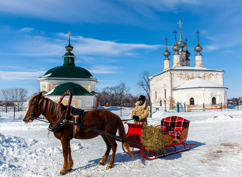 A sleigh ride through a Russian winter wonder land. Photo credit: Jonathan Irish