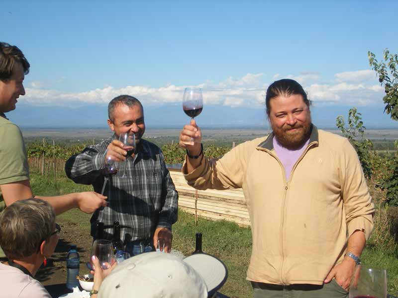 A toast in Signagi, Georgia. Photo credit: Mariana Noble