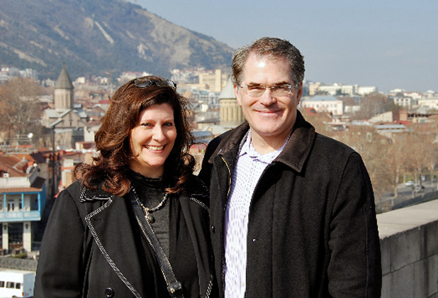 Annie Lucas with MIR President and co-founder Douglas Grimes in Annie’s favorite country, Georgia. Photo credit: Douglas Grimes