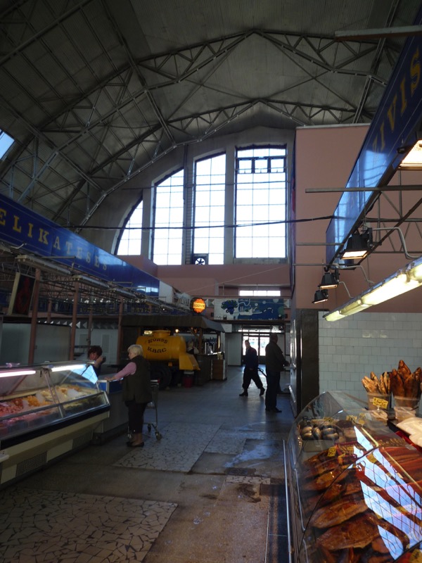 An early morning scene inside one of the huge halls of Riga’s Central Market. Photo credit: Jurate Terleckaite