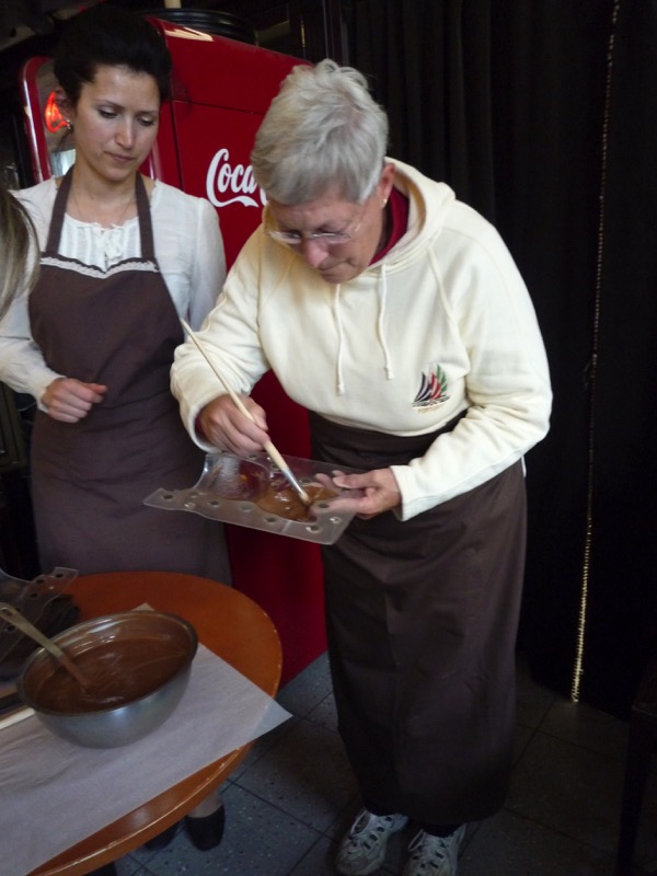 Learning how to make chocolate the old-fashioned way. Photo credit: Jurate Terleckaite