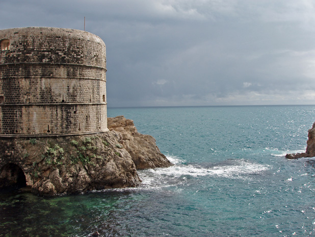 Where Dubrovnik meets the Adriatic Sea. Photo credit: Lisa Peterson