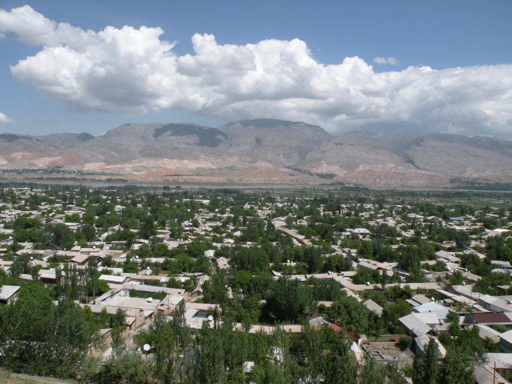 Overlooking new town Penjikent and the Zarafshon River. Photo credit: Jake Smith