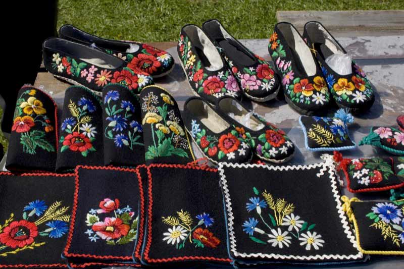 Cornflowers are a popular motif in Estonian handicrafts.  Photo credit: Estonian Tourist Board