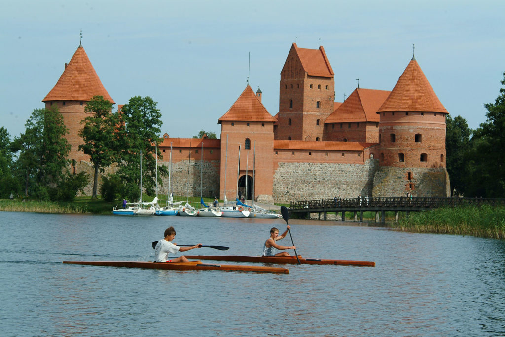 14th-century Trakai Castle, built on an island in Lake Galve. Photo credit: Lithuanian State Department of Tourism