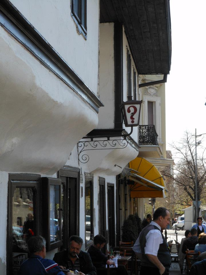 Belgrade’s ? (“Upitnik”) Tavern got its quirky name from a dispute with the local church. Photo credit: Kevin Testa