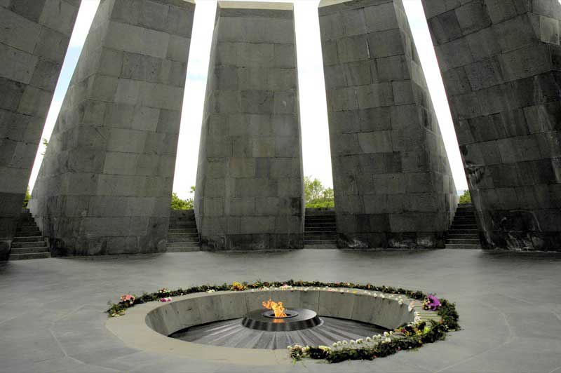 The eternal flame at the Armenian Genocide Memorial in Yerevan. Photo credit: Ana Filonov