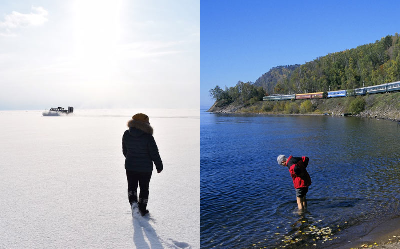 Whether it’s winter, spring, summer or fall, you can have fun on Lake Baikal. Photo credit: Douglas Grimes and Martin Klimenta