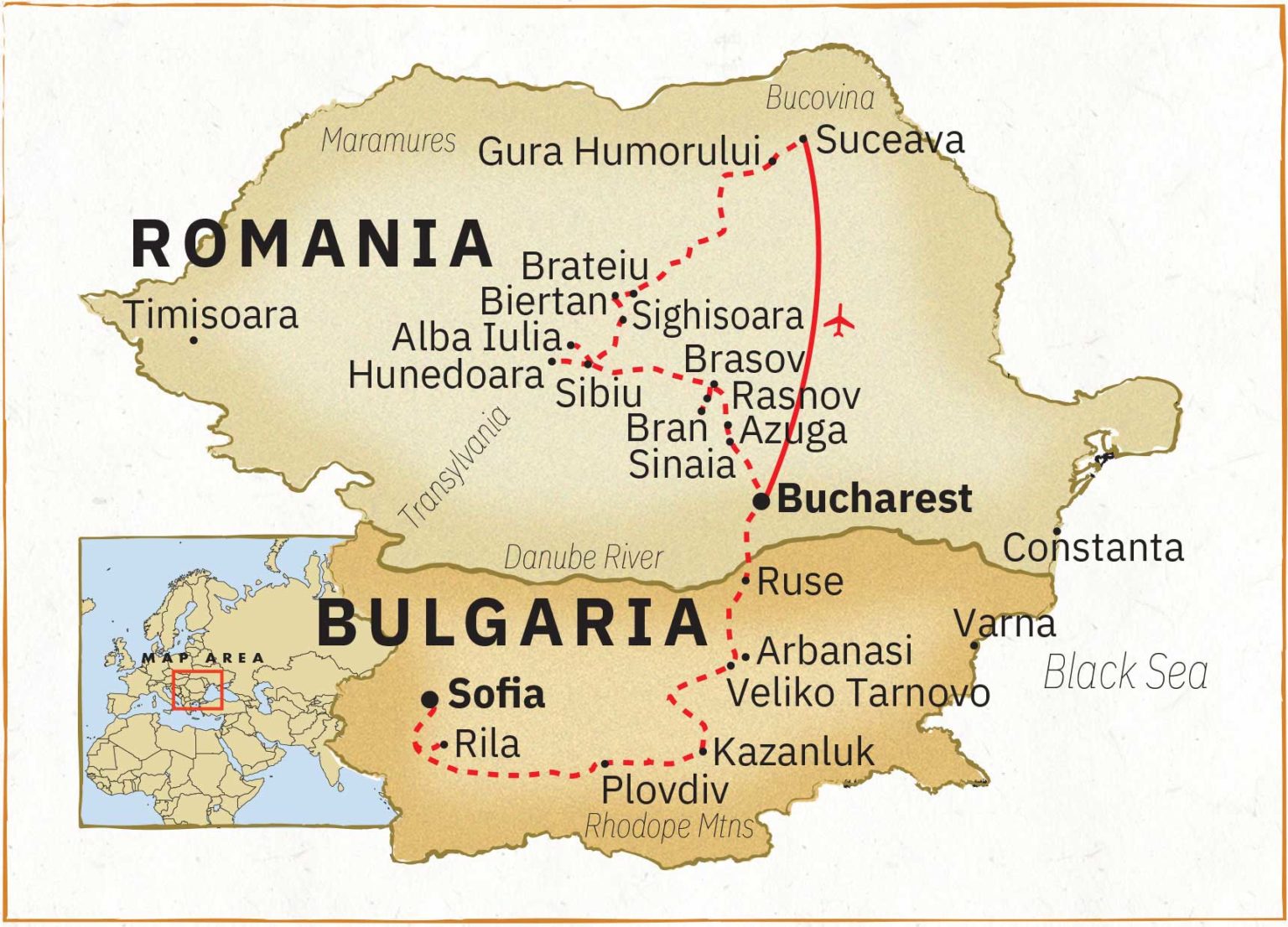 Bulgaria & Romania: Frescoes & Fortresses