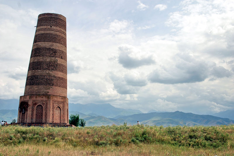 9th century Burana Tower in Kyrgyzstan
