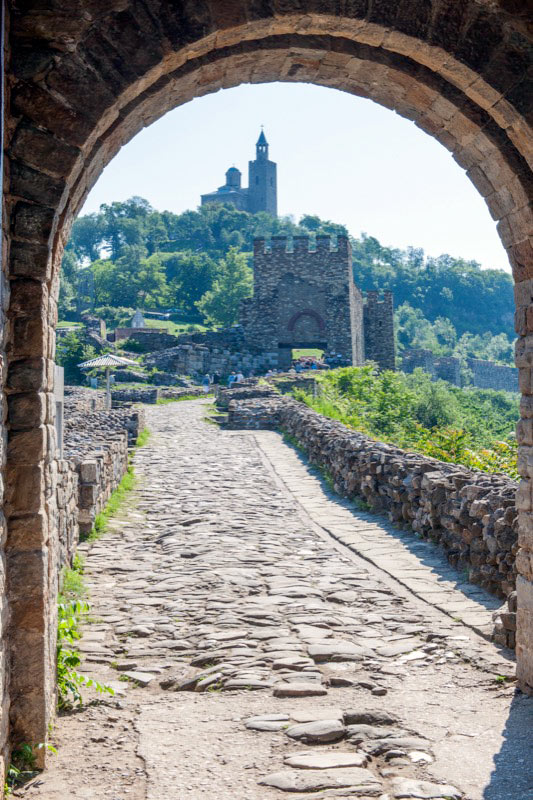 Entrance to the Royal Fortress on Tsaravets Hill in Veliko Tarnovo, Bulgaria. Photo credit: David W. Allen