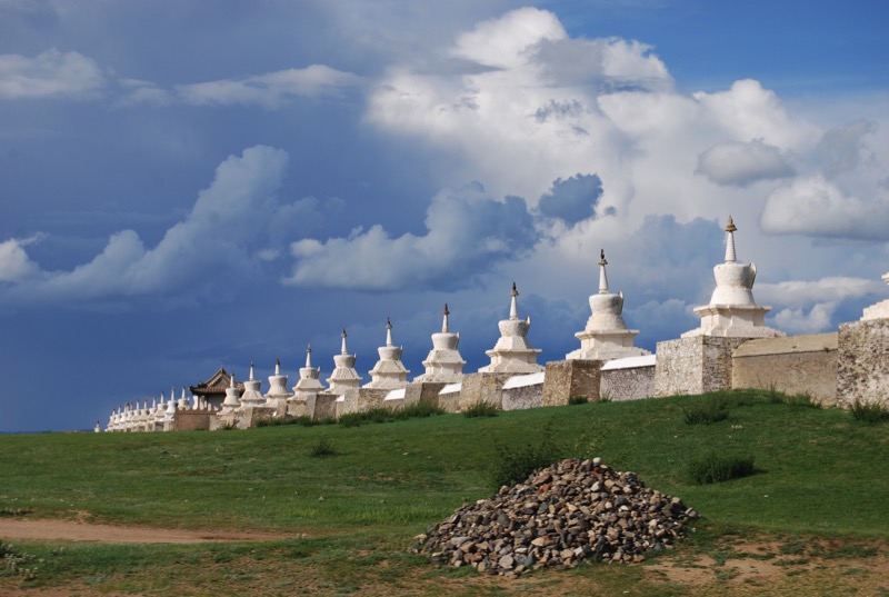 The ruins of Kara Korum, Genghis Khan’s fabled capital city, were used in the construction of the nearby Erdene Zhu Monastery. Photo Credit: Douglas Grimes
