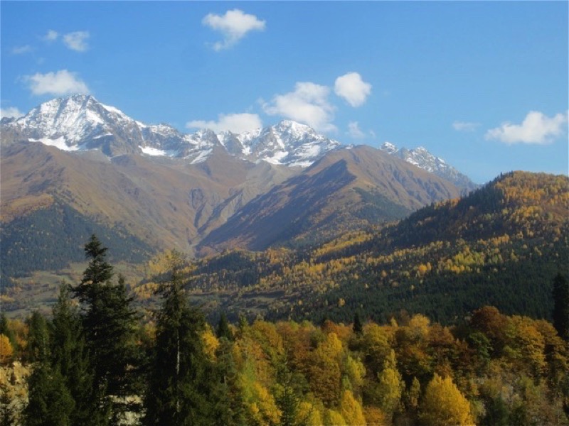 For centuries, poets and writers have been inspired by the raw beauty of Georgia’s Greater Caucasus Mountains. Photo credit: Norman Leaper