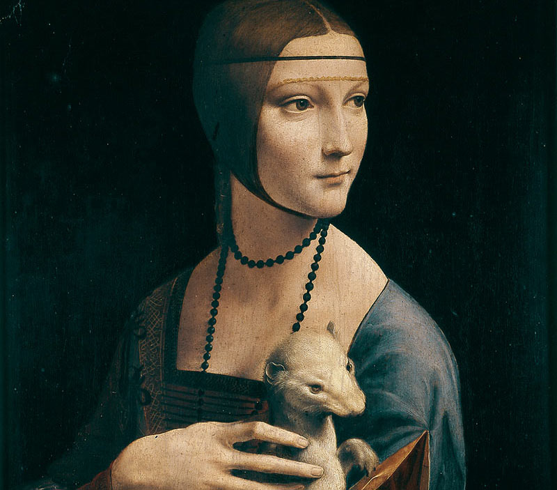 Leonardo da Vinci's famed Lady with an Ermine is displayed in the Czartoryski Museum in Krakow. Photo courtesy: Muzeum Narodowe w Krakowie