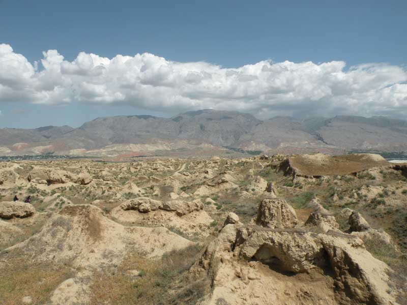 The view for miles in Penjikent, Tajikistan. Photo credit: Jake Smith