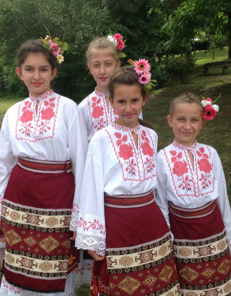 Children carry on Bulgarian traditions in Veliko Tarnovo, Bulgaria. Photo credit: Michel Behar