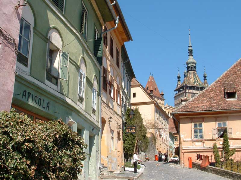 Wander the winding cobblestone streets of Sighisoara, Romania. Photo credit: MC Transylvania / Corbet Romania