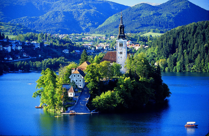 Bled’s 15th-century Church of the Assumption contains a “wishing bell” you can ring to ask a special favor. Photo credit: Peter Guttman