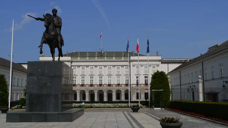 The Presidential Palace in Warsaw, Poland. Photo credit: Martin Klimenta