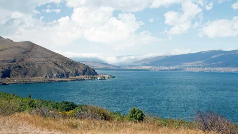 Lovely Lake Sevan is one of the largest freshwater alpine lakes in the world. Photo credit: Richard Fejfar