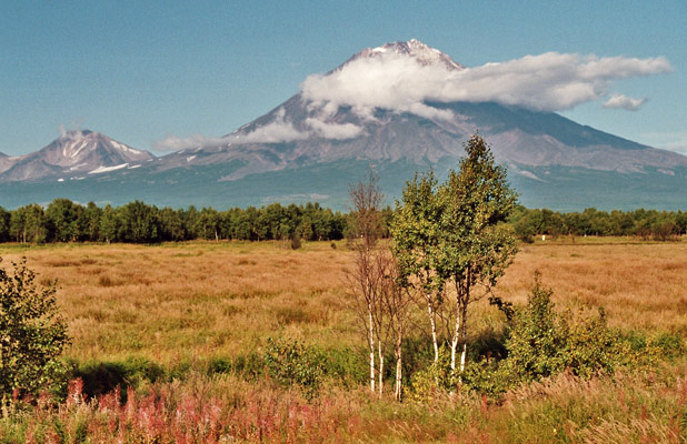 Siberia’s Kamchatka Peninsula is situated on the “Ring of Fire,” with 29 active volcanoes. Photo credit: Martin Klimenta