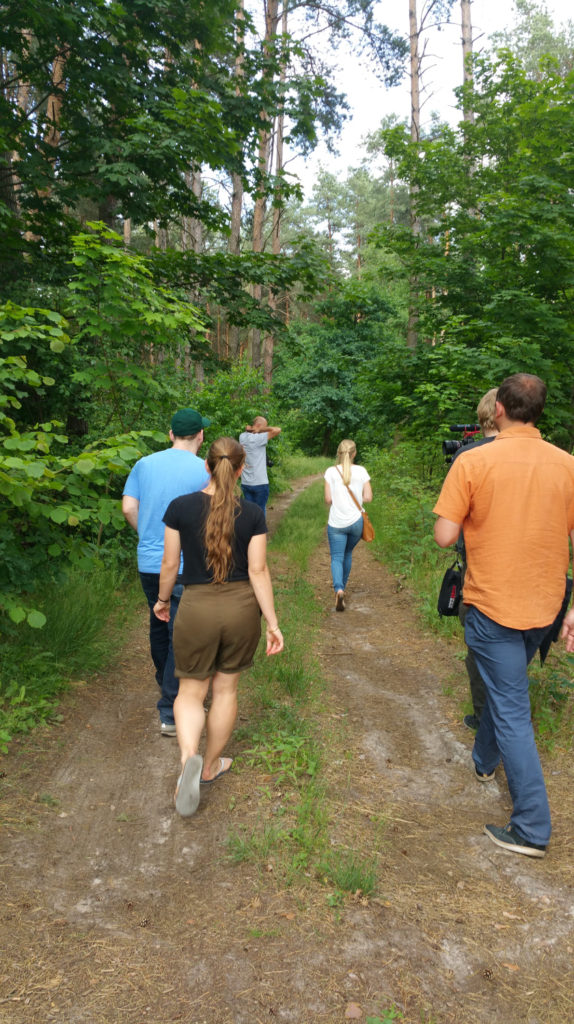 Walking through history in the Polish countryside. Photo: Karen Treiger