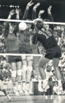 Seattle’s 1985 U.S.-Soviet volleyball match-up drew record crowds at the Kingdome. Photo credit: Steve Richmond