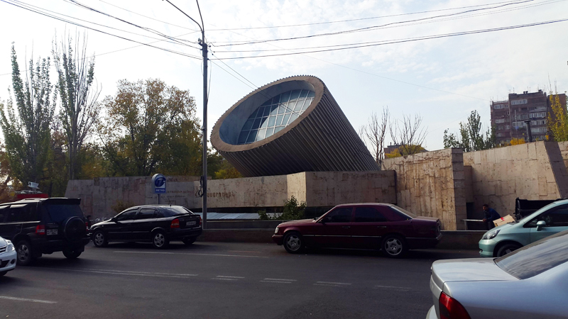 One of Yerevan's Soviet-era modernist metro stations. Photo credit: Anya von Bremzen