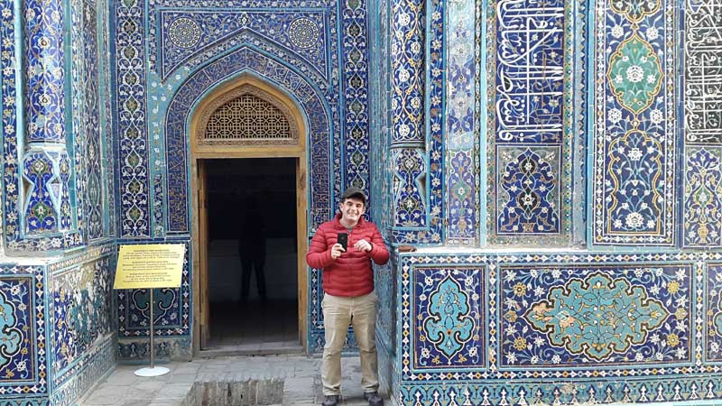 Abdu is all smiles during a day of touring. Photo credit: Anya von Bremzen