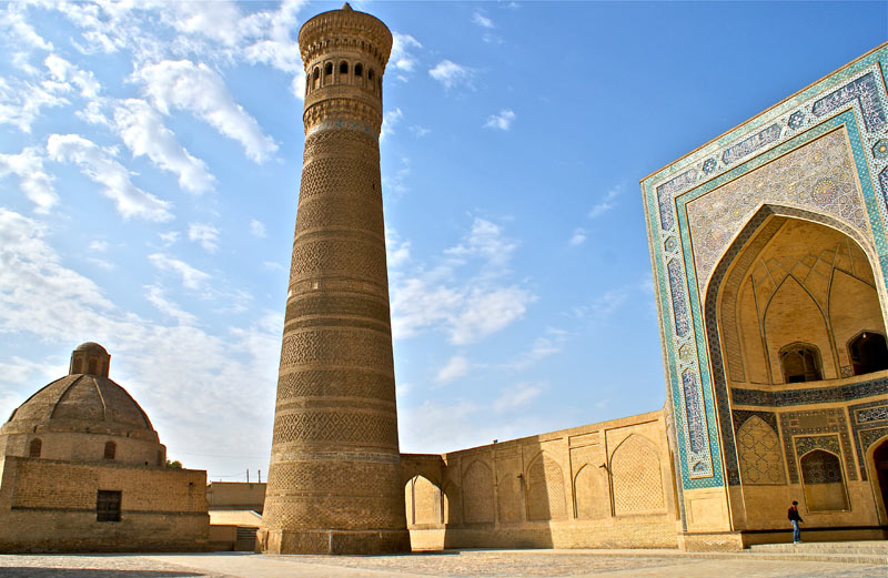 The stunning Kalon Mosque complex in Old Town Bukhara, Uzbekistan. Photo: Caroline Eden