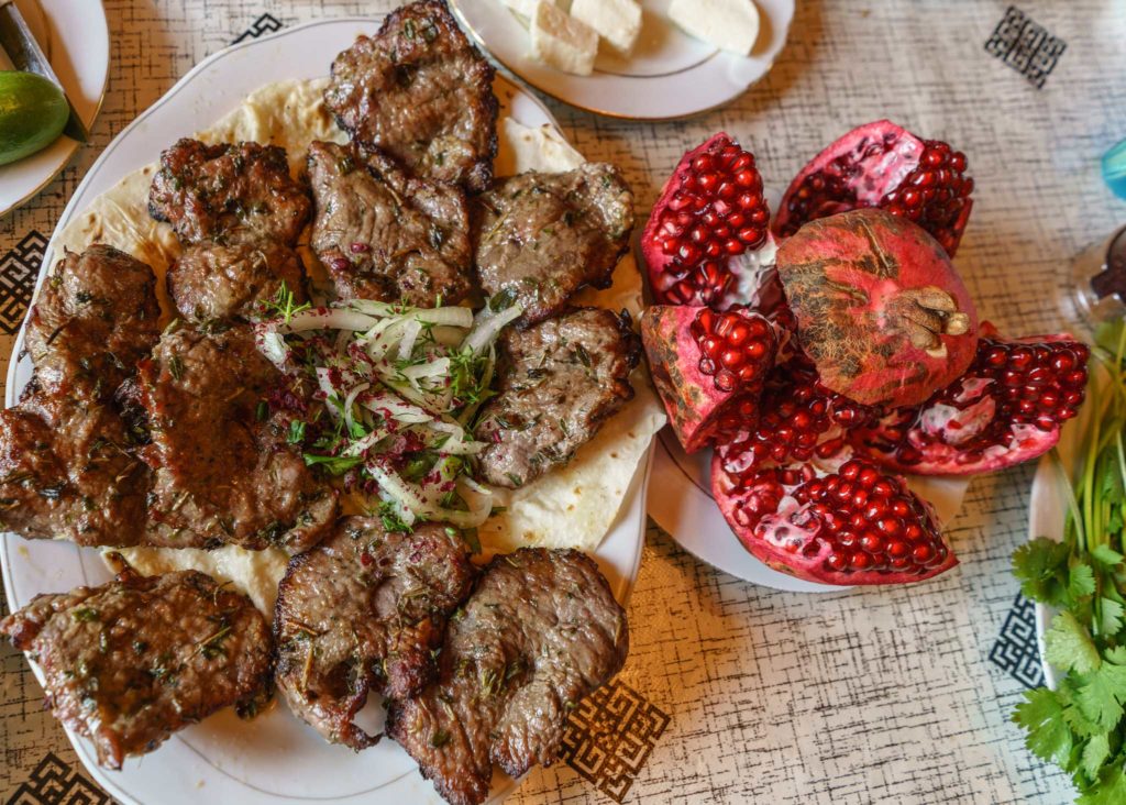 Mouthwatering kebabs in Azerbaijan. Photo credit: Jered Gorman
