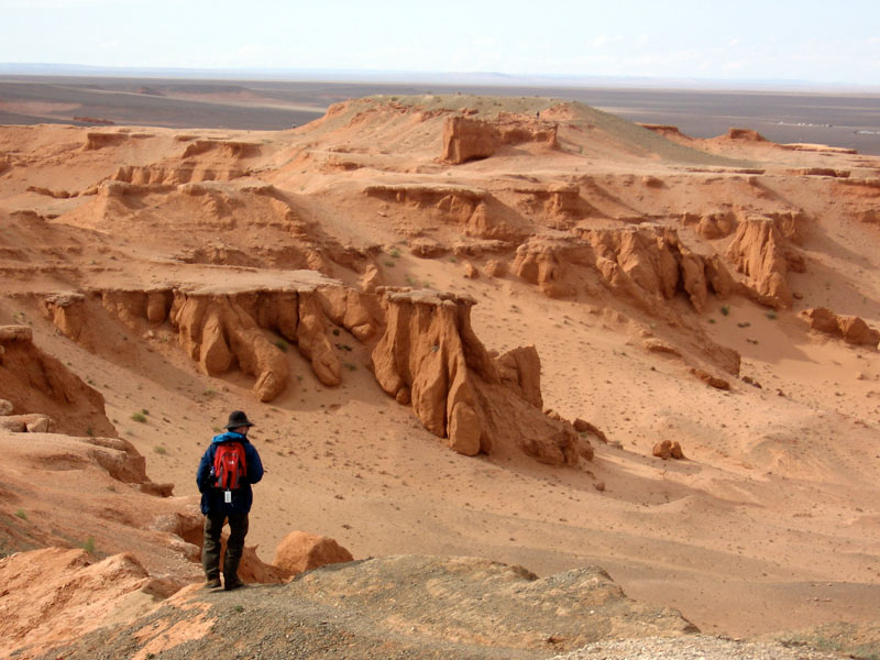 Flaming Cliffs of the Gobi Desert. Photo credit: Andrew Barron