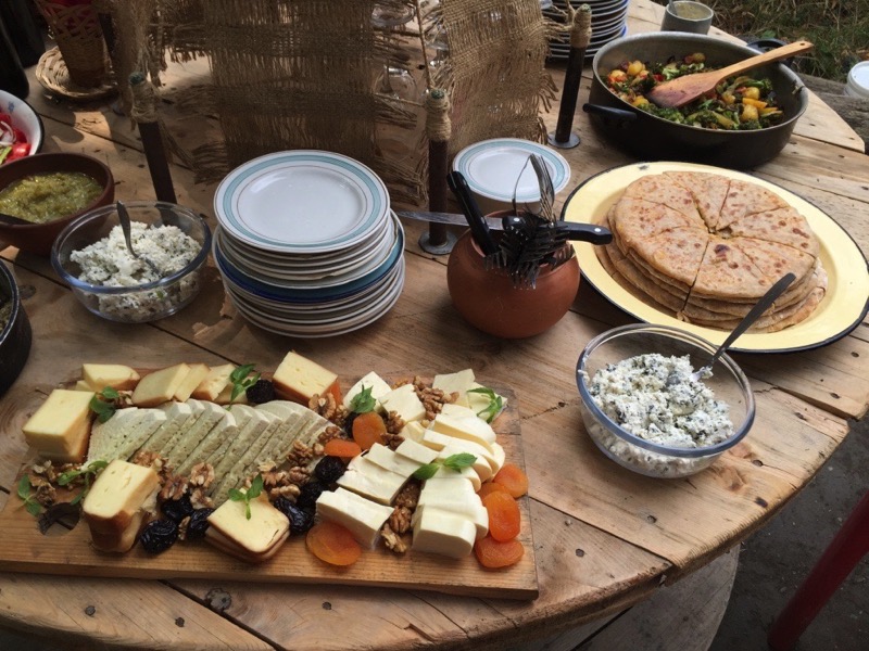 A cheese tasting in the Georgian countryside. Photo credit: John Wurdeman