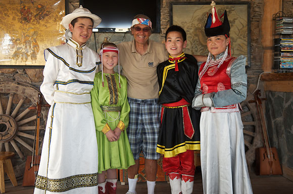 Enjoying a concert at Three Camels Lodge in Ulaanbaatar, Mongolia. Photo credit: Alan Levin