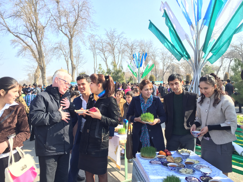 It’s hard to go hungry at a Navruz celebration. Photo credit: Abdu Samadov
